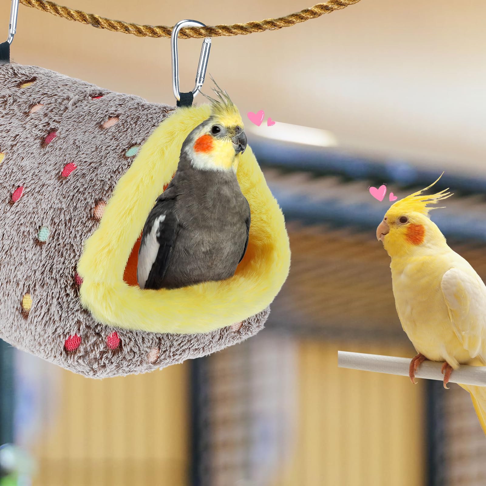 MEWTOGO warm cozy bird habitat decor.