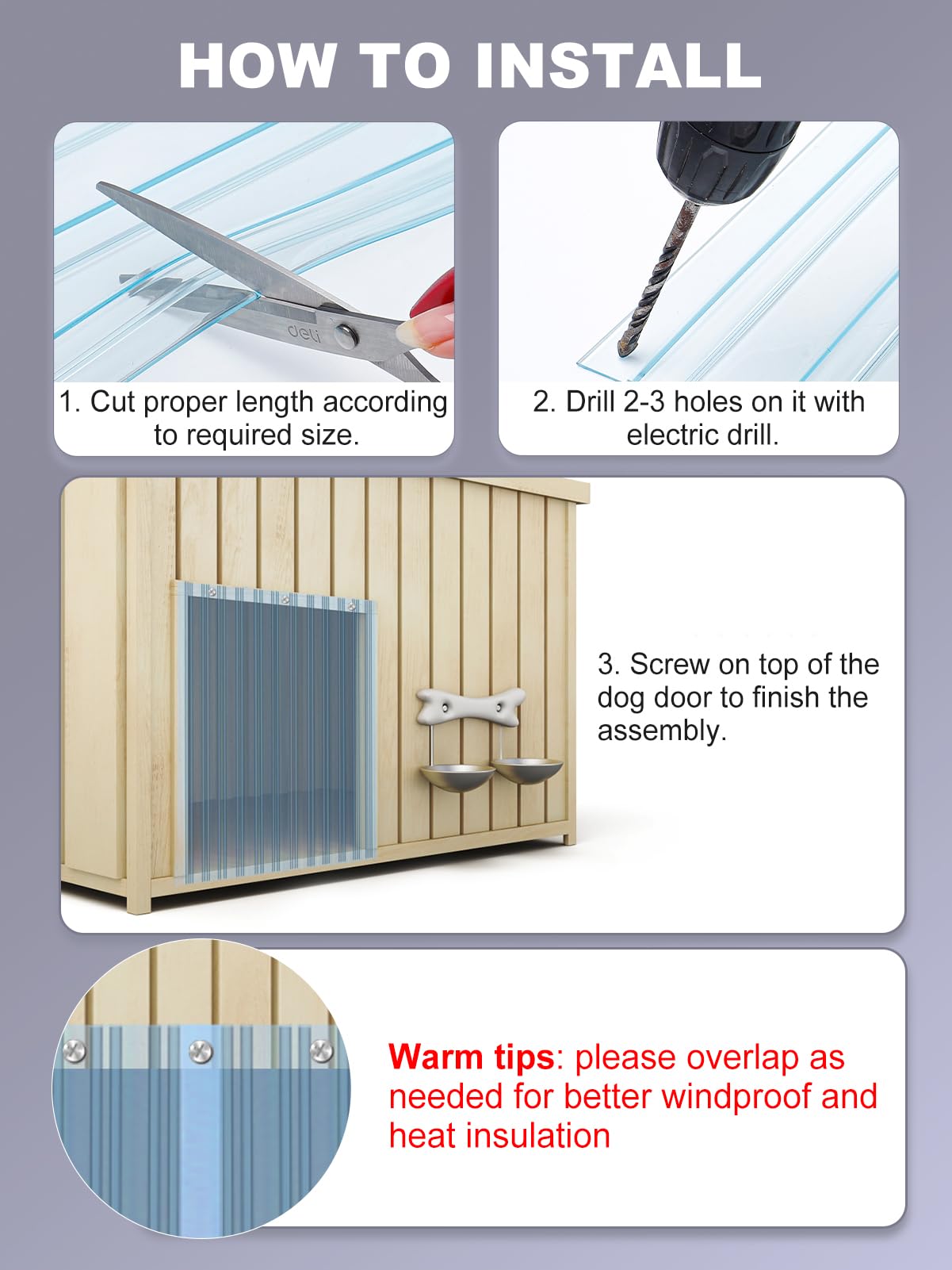 MEWTOGO weather-resistant flap helps insulate and protect indoor air