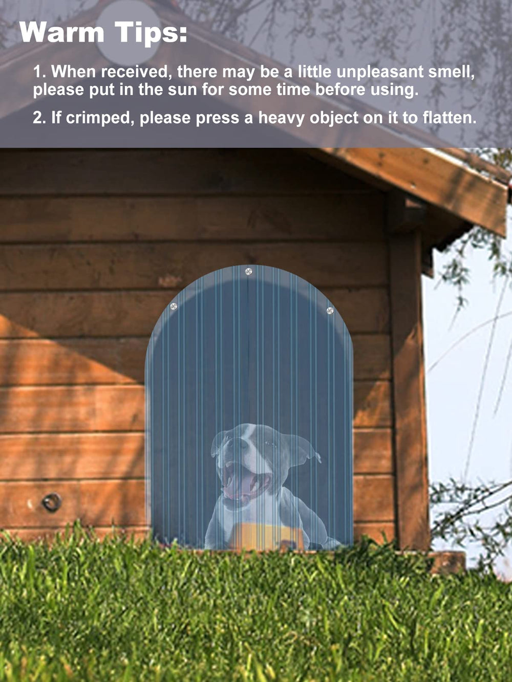 MEWTOGO weatherproof flap withstands wind and rain outdoors.