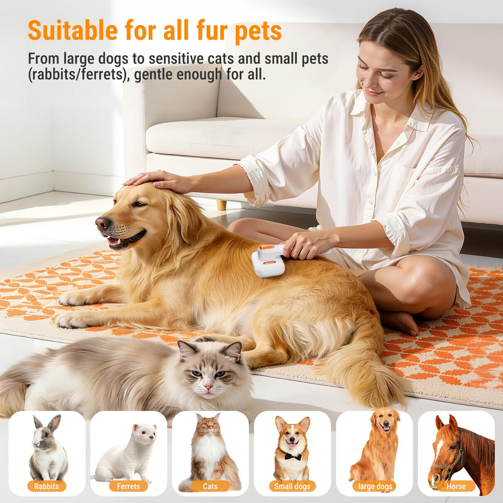 MEYCEMT massage-teeth design comforts pets while detangling effectively.