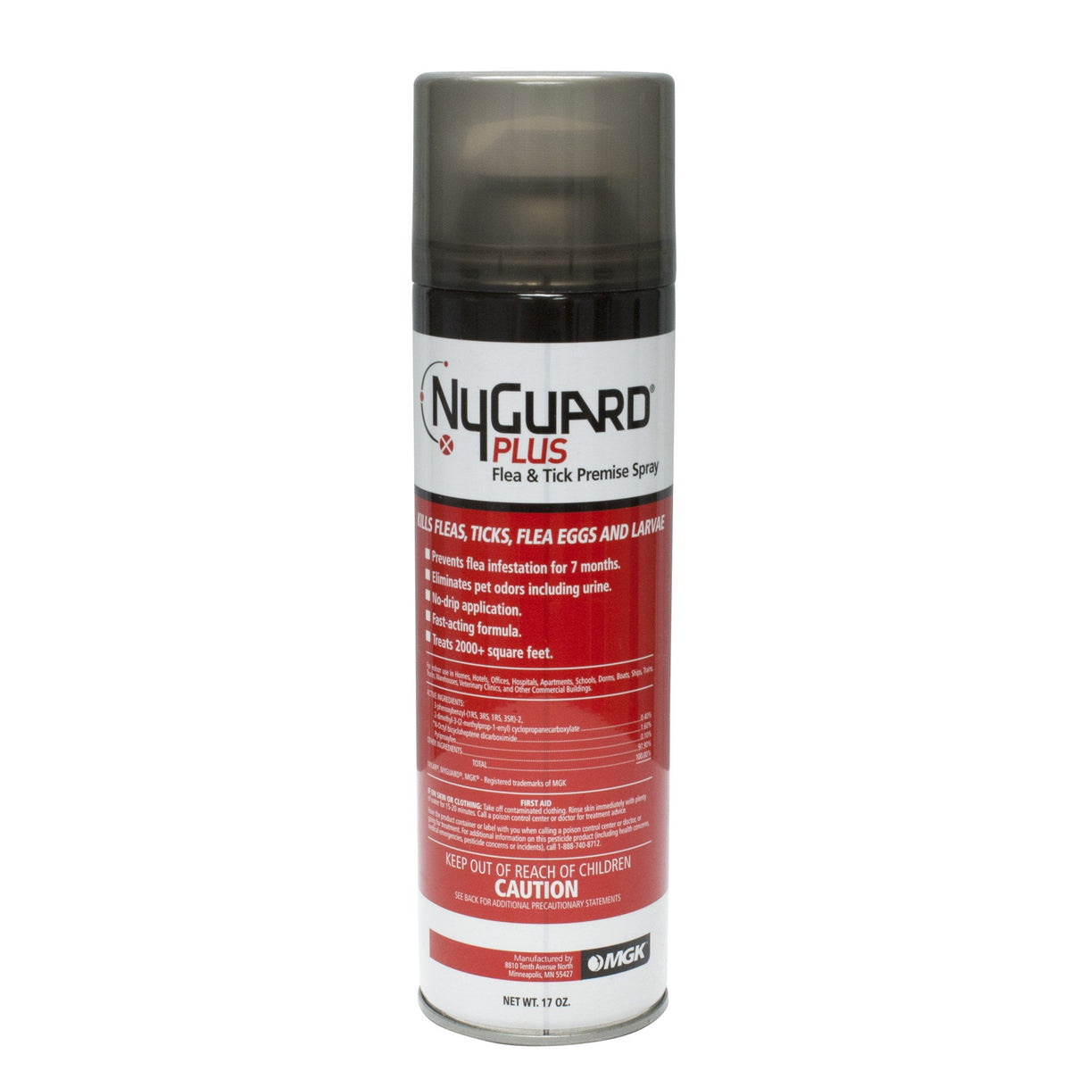 MGK NyGuard Plus Premise Spray aerosol for indoor flea and tick control and odor neutralization