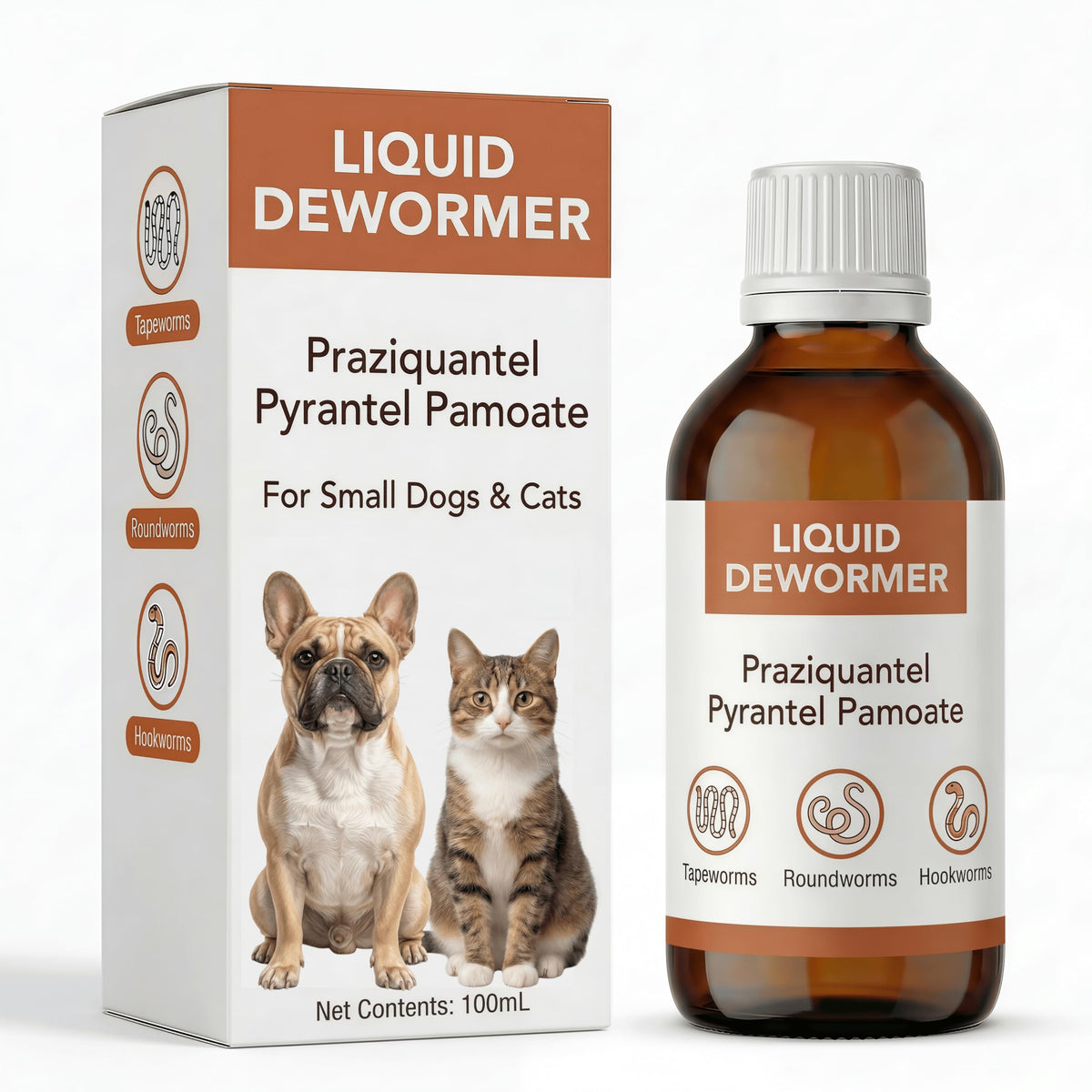 MGZ liquid dewormer for puppies enables accurate dosing and gentle administration.