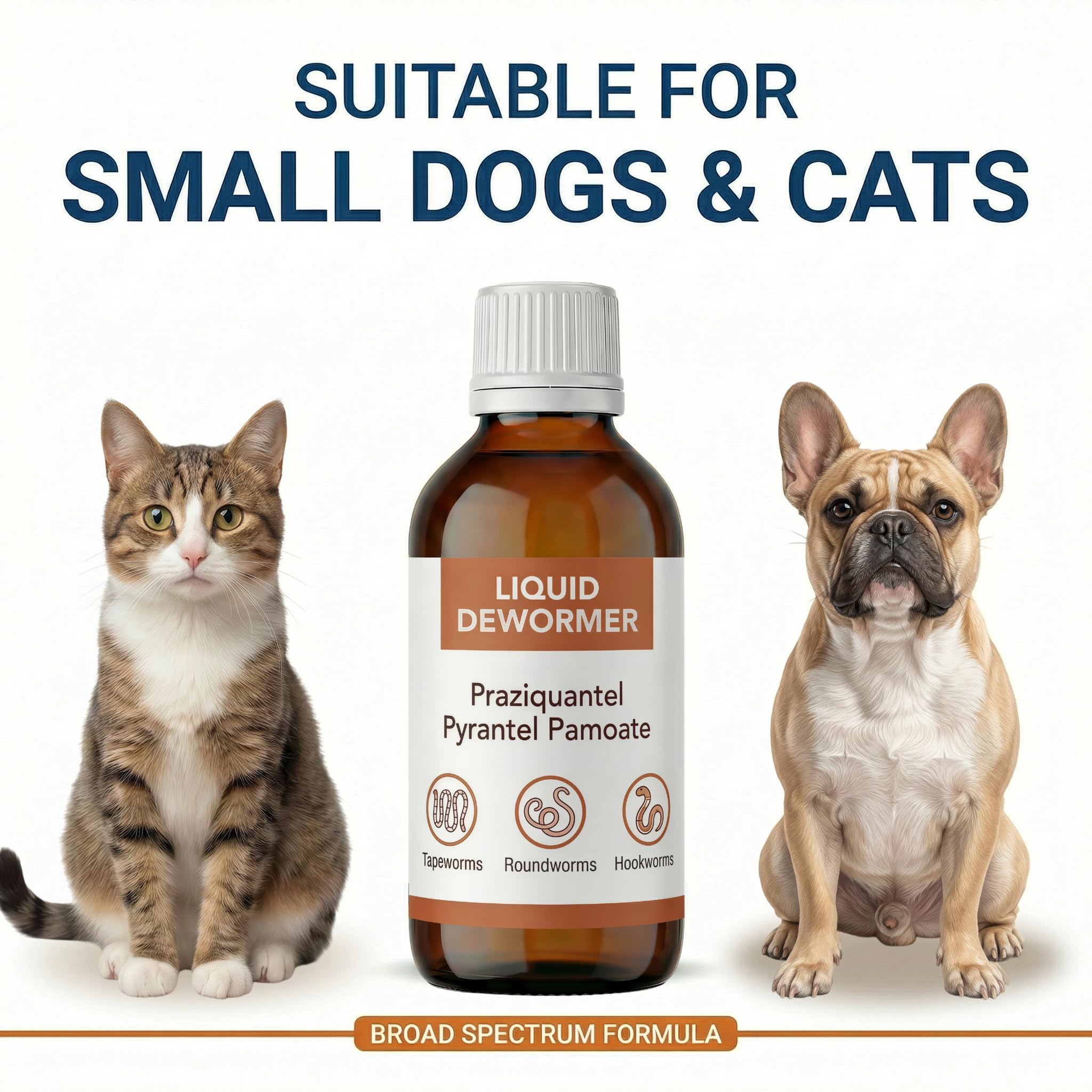 MGZ liquid dewormer targets tapeworms for broad-spectrum intestinal parasite care.