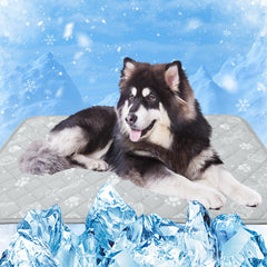 MH MYLUNE HOME self-cooling mat on a large dog for cooling relief