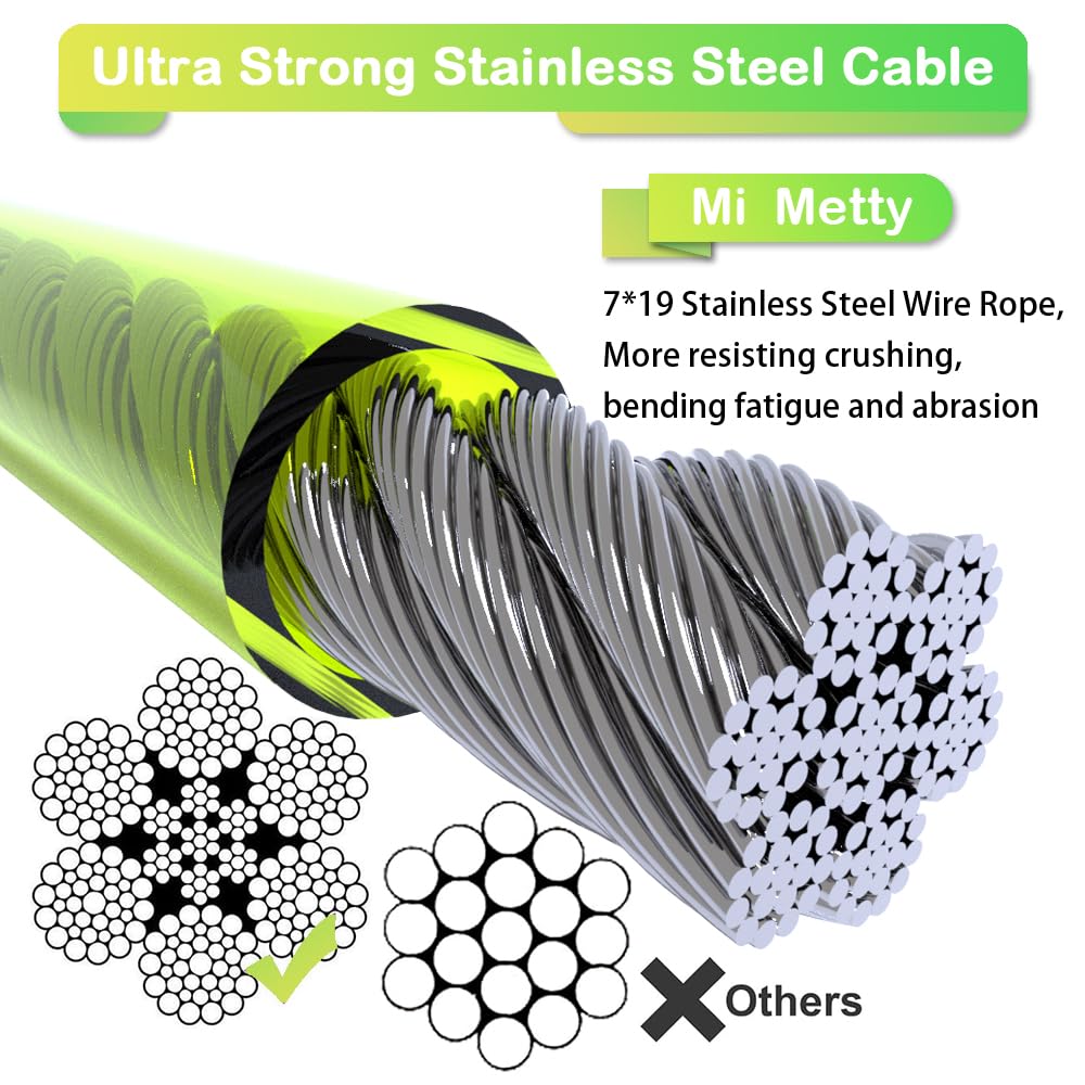 Mi Metty dog tether with 360-degree swivel hook prevents tangling during walks.