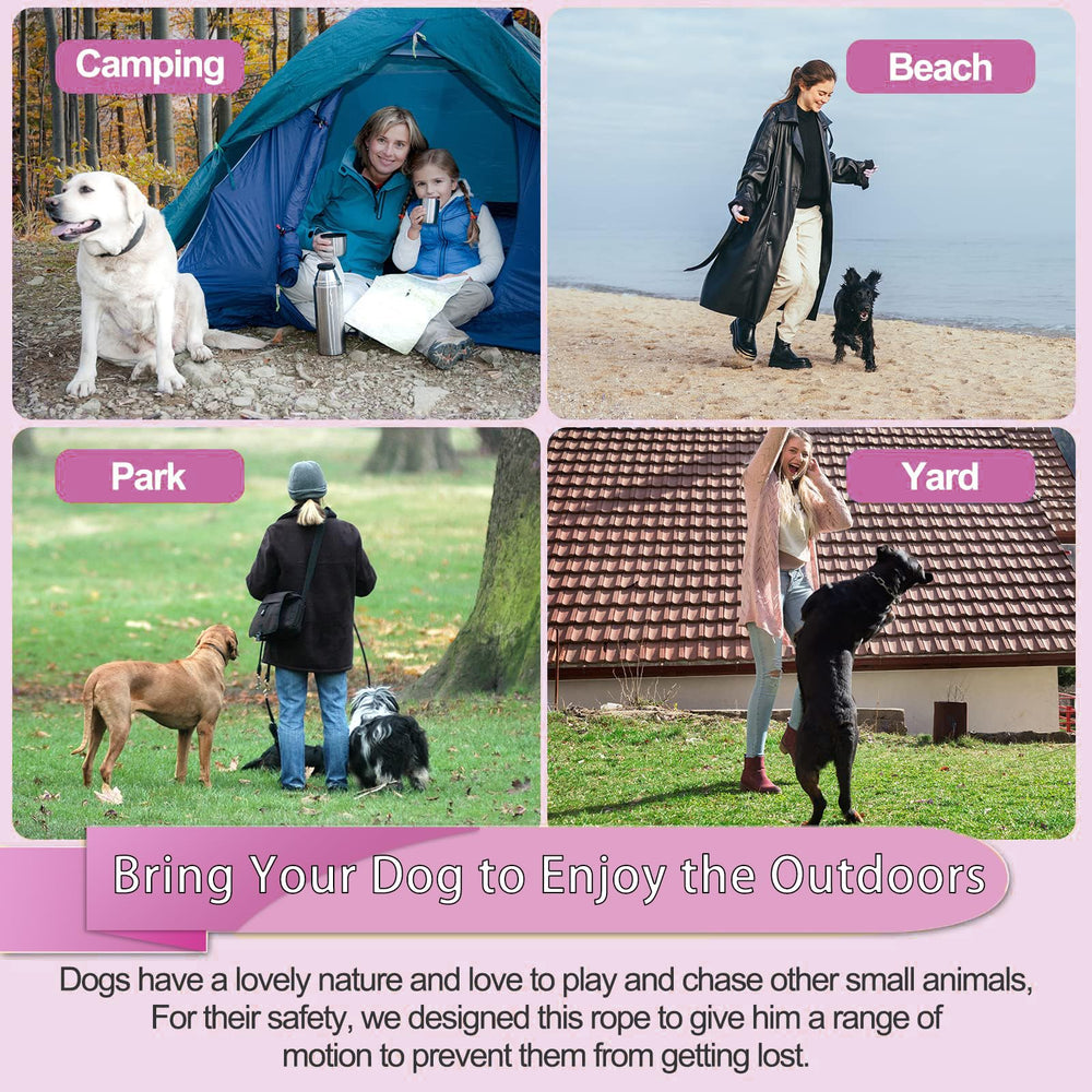 Mi Metty easy attachment to collar or post for hands-free control.
