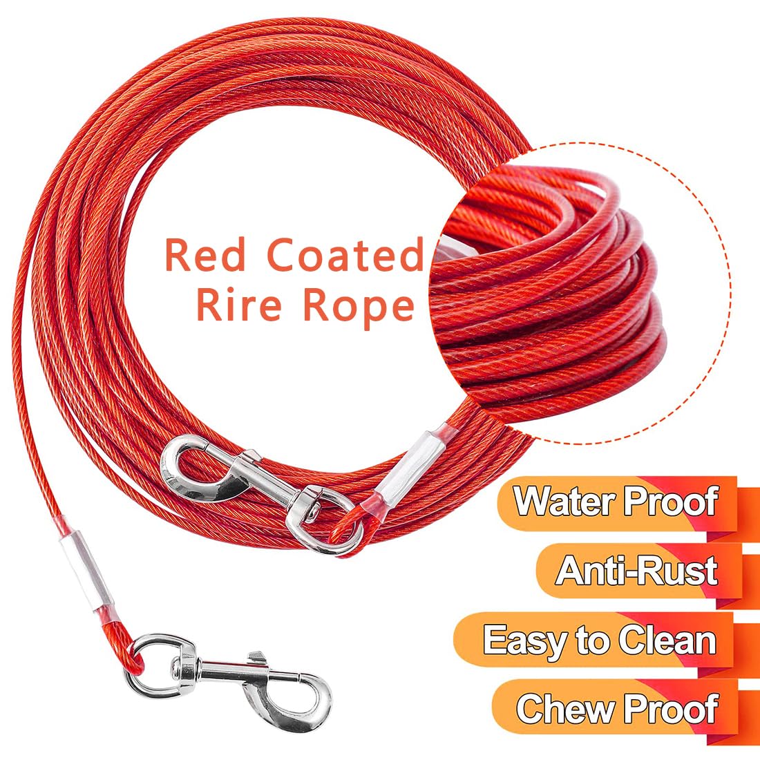 Mi Metty easy wrap-around post tie-out for hands-free supervision