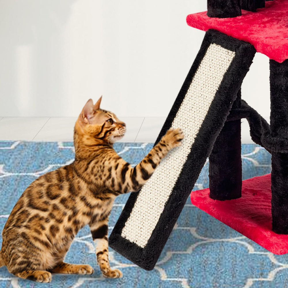 MIAO PAW side view shows condo and perches for larger cats.