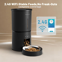 Miaosical 4.2L cat feeder with precise portion control