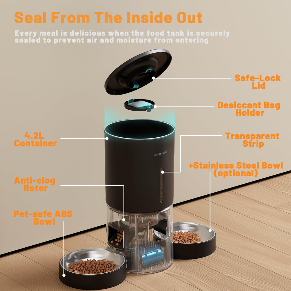 Miaosical voice-call feature lets you greet kitties at mealtime.