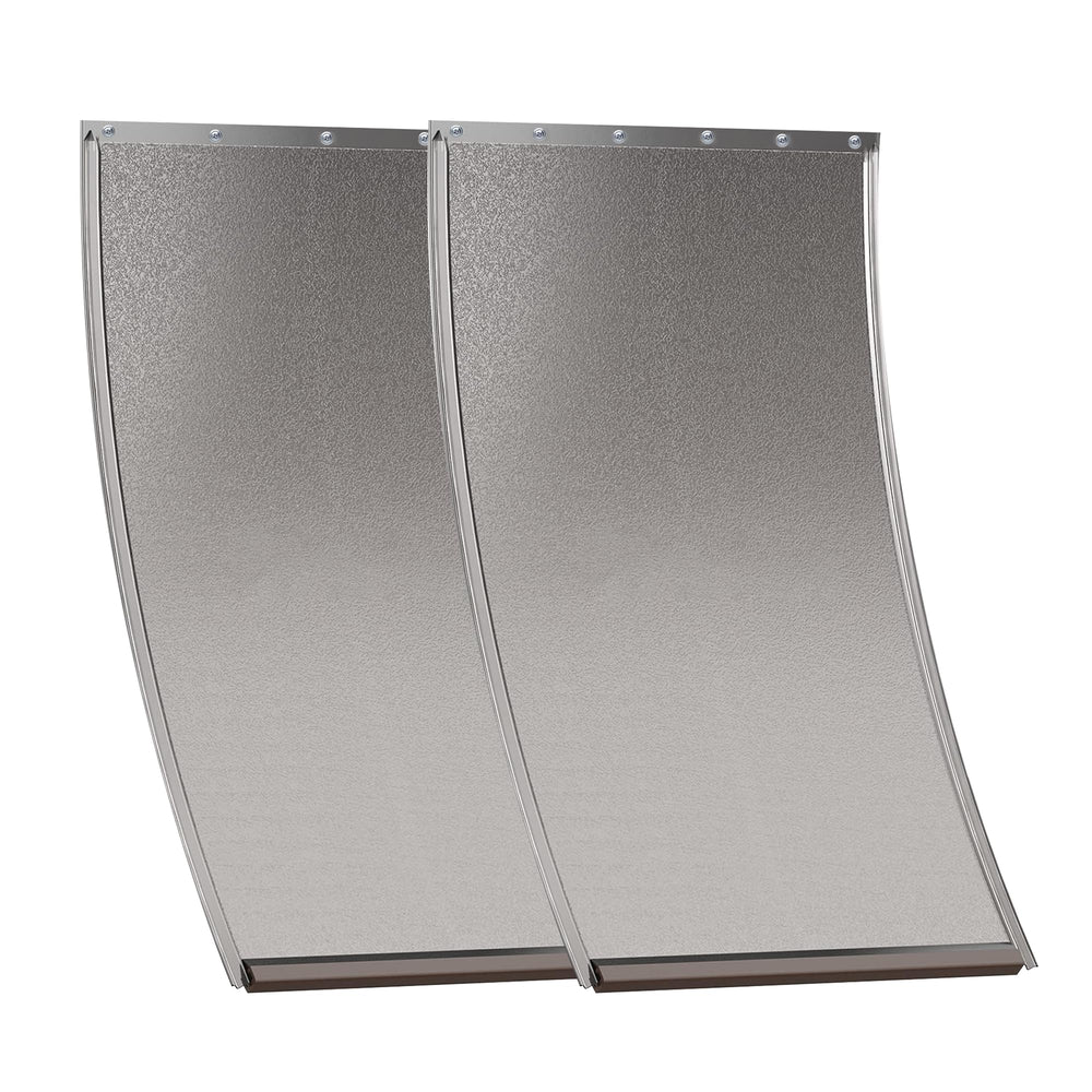MIAOTONG 2-pack dog door flap with screws for large PetSafe doors reduces drafts and leaks