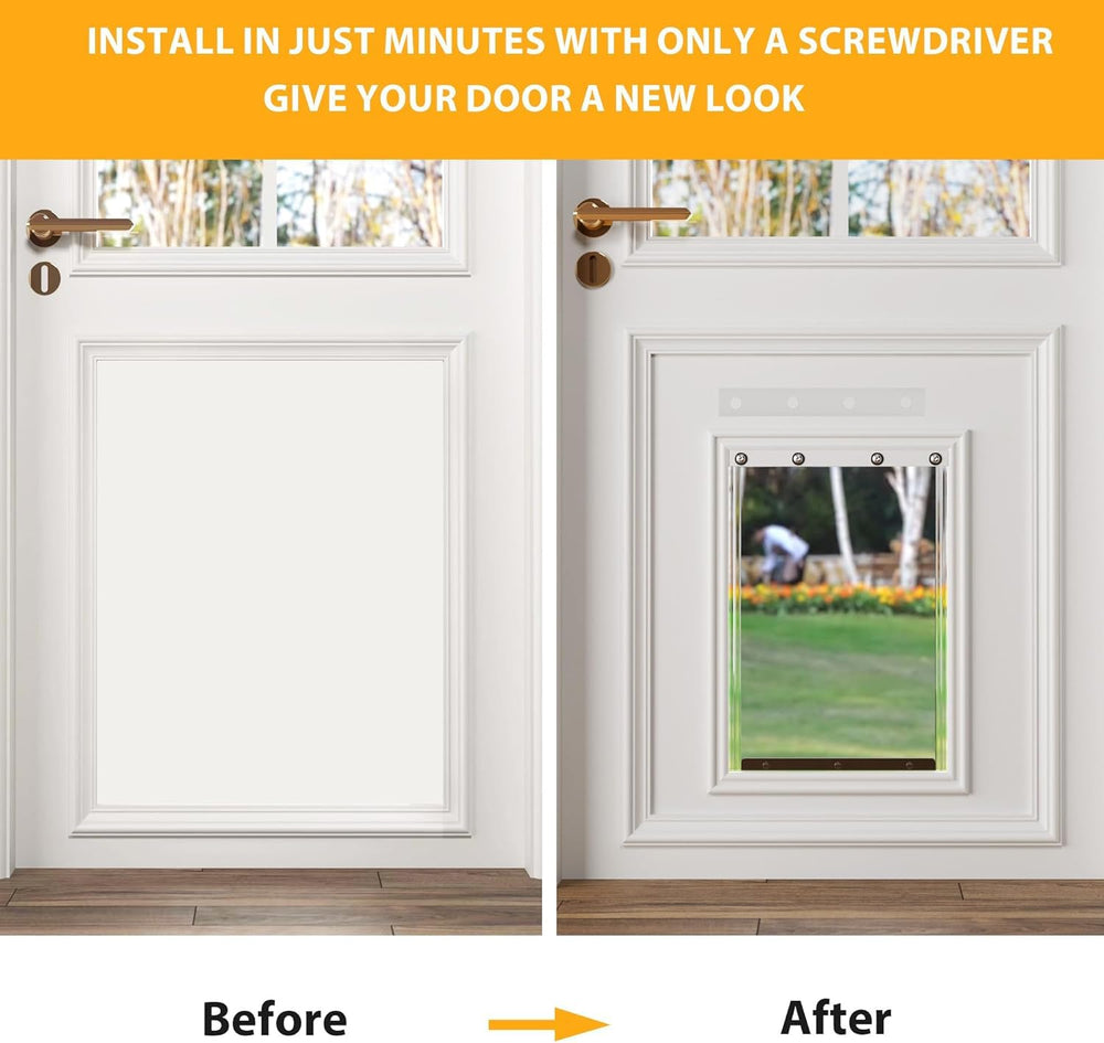 MIAOTONG replacement flap uses weather-resistant clear vinyl for durability.