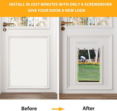 MIAOTONG replacement flap uses weather-resistant clear vinyl for durability.