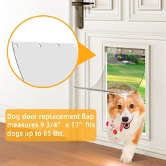 MIAOTONG dog door flap XL weatherproof construction supports year round use.