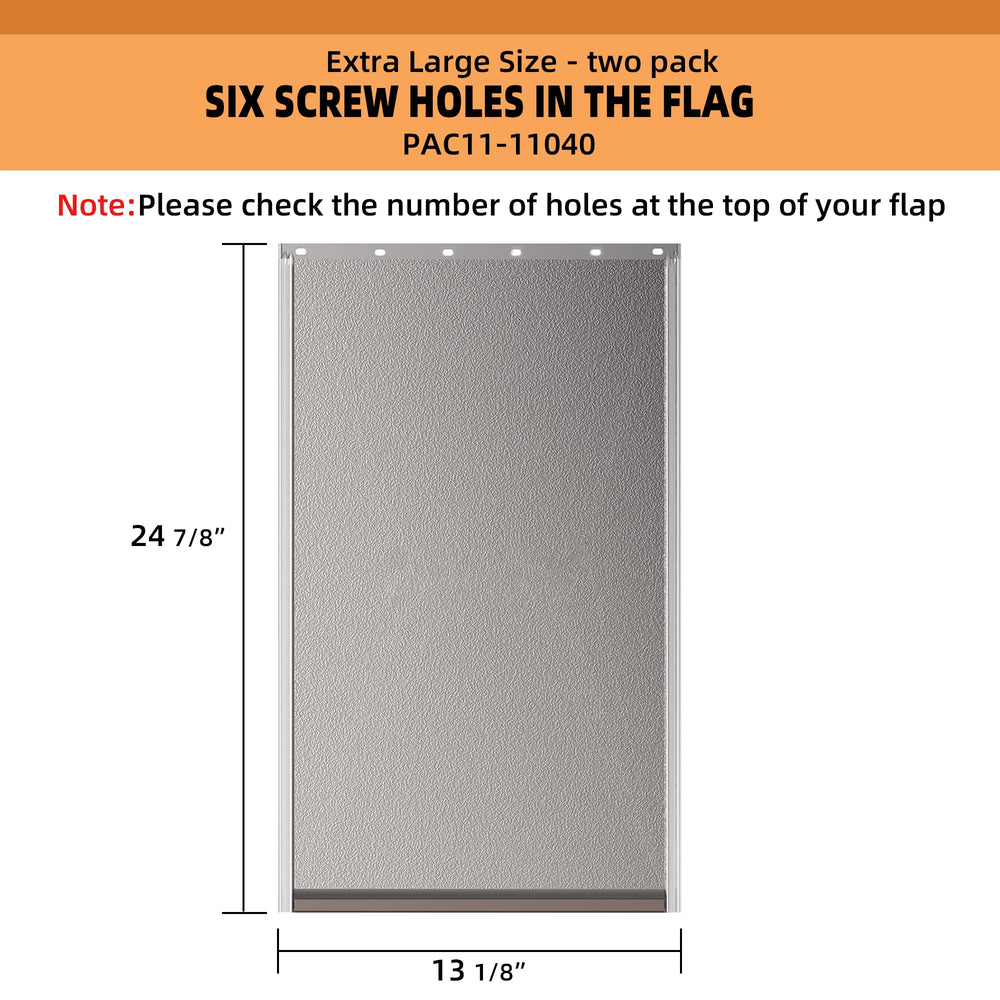 MIAOTONG extra-large flap fits PAC11-11040; easy installation with screwdriver