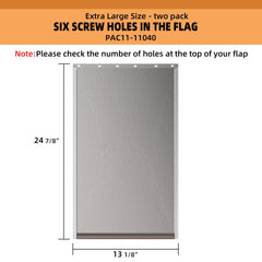 MIAOTONG extra-large flap fits PAC11-11040; easy installation with screwdriver