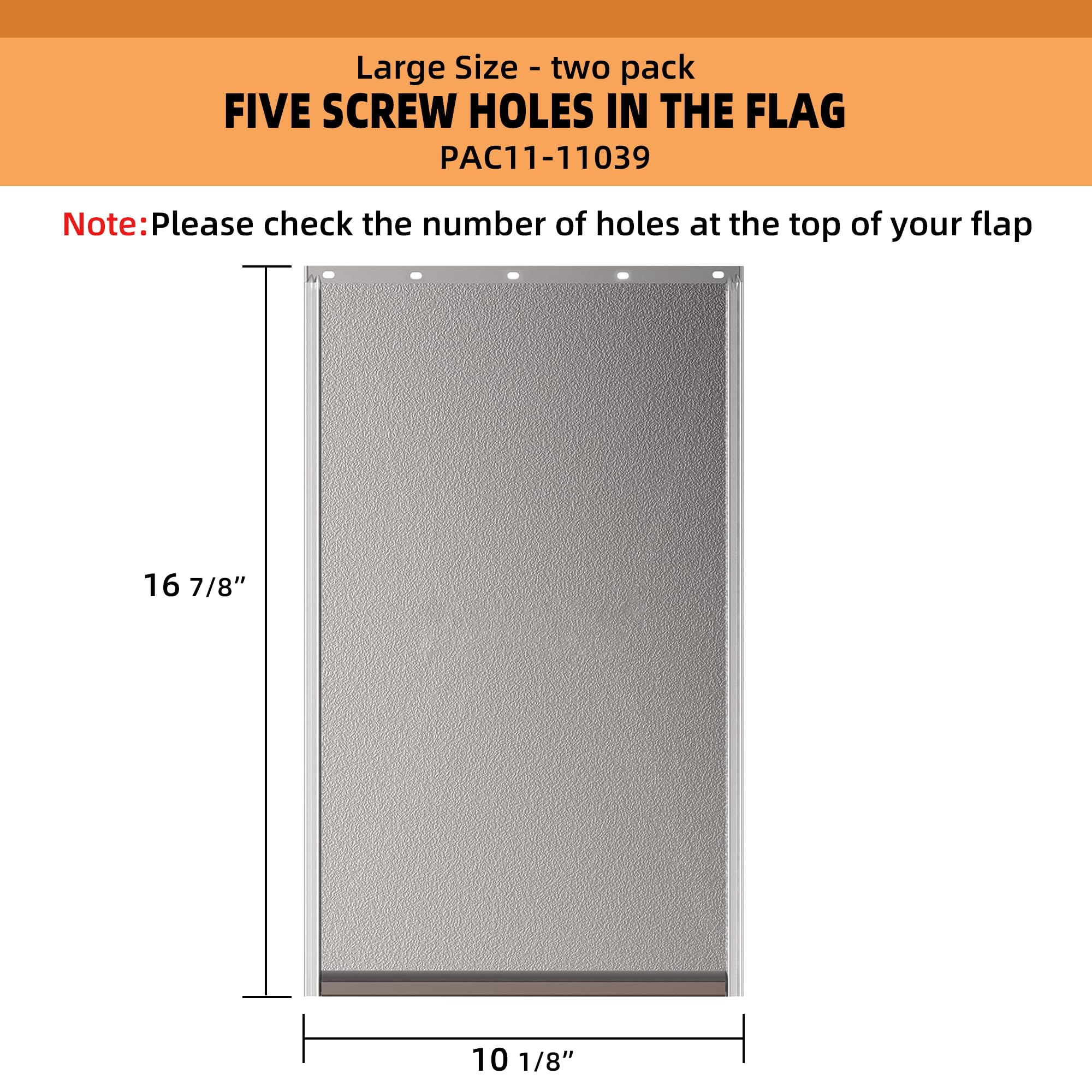 MIAOTONG flap with top screw holes for adjustable fit.