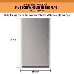MIAOTONG flap with top screw holes for adjustable fit.