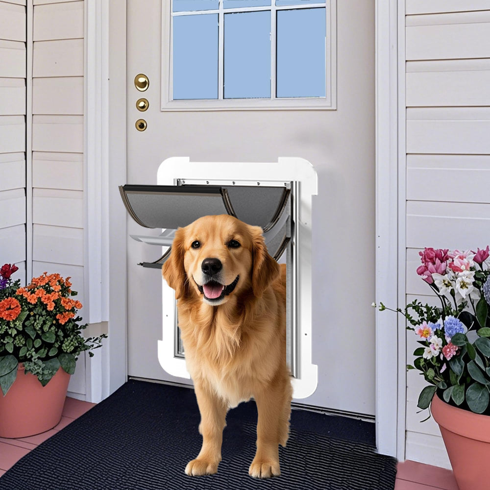 MIAOTONG metal closing panel included for secure weather sealing when not in use.