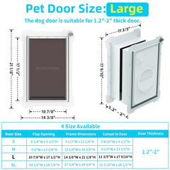MIAOTONG telescoping tunnel feature adapts to door thickness for a secure fit.