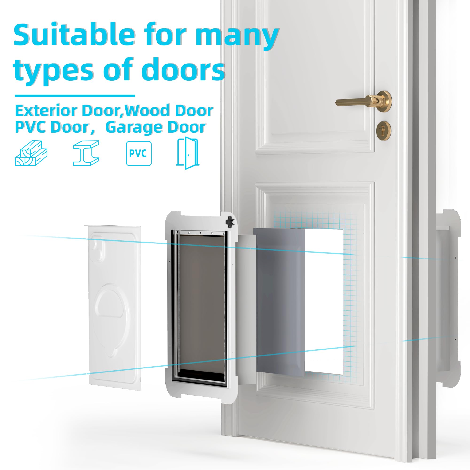 MIAOTONG telescoping tunnel adjusts to door thickness