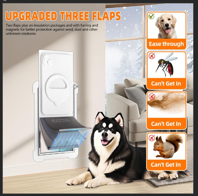 MIAOTONG door with telescoping tunnel demonstrates adjustable fit for wall thickness.
