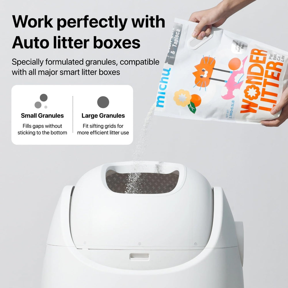 Michu Wonder Litter Lemon Tea packaging option for variety.