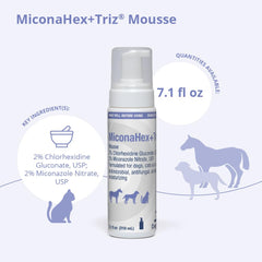Mousse dispensing nozzle enables smooth application on dogs