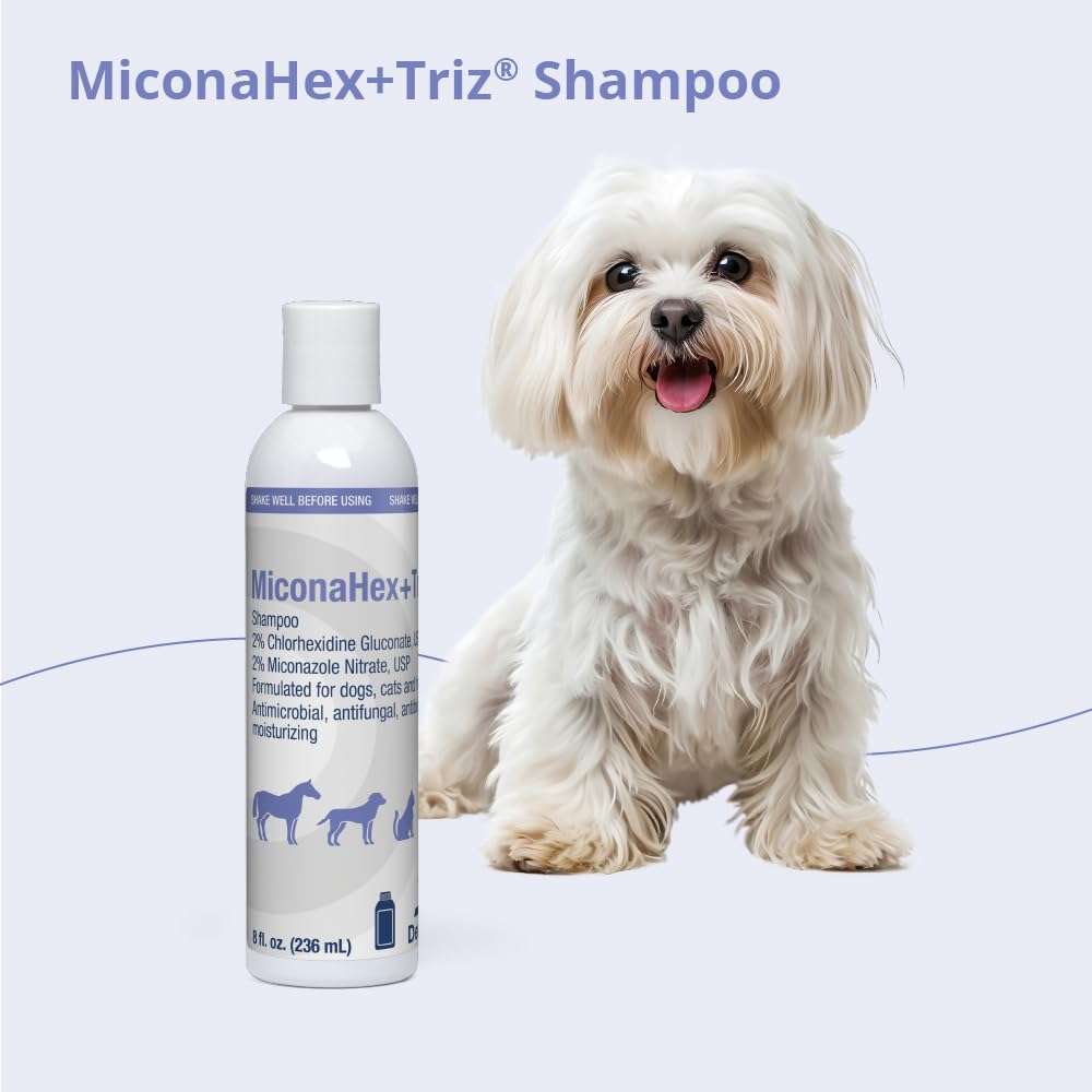 MiconaHex+Triz shampoo bottle showcases USA-made quality.