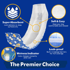 MICOOYO super absorbent dog wrap keeps your dog dry and comfortable