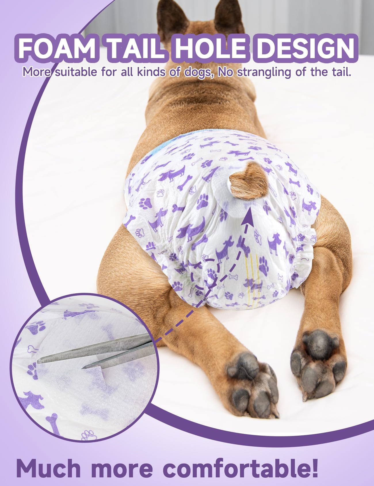 MICOOYO ultra-absorbent core for quick moisture capture and odor control.