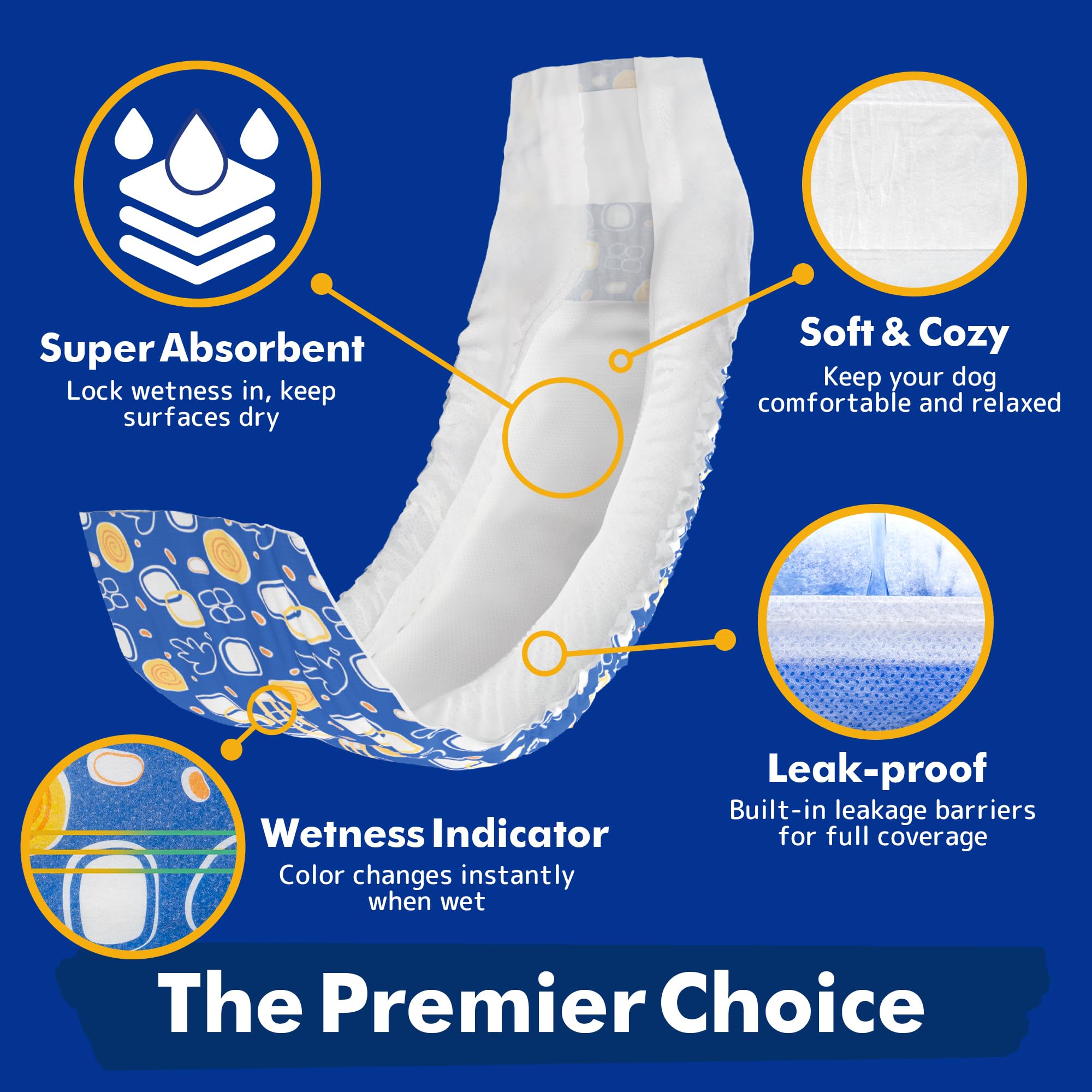 MICOOYO diapers with adjustable waistband ensuring secure fit