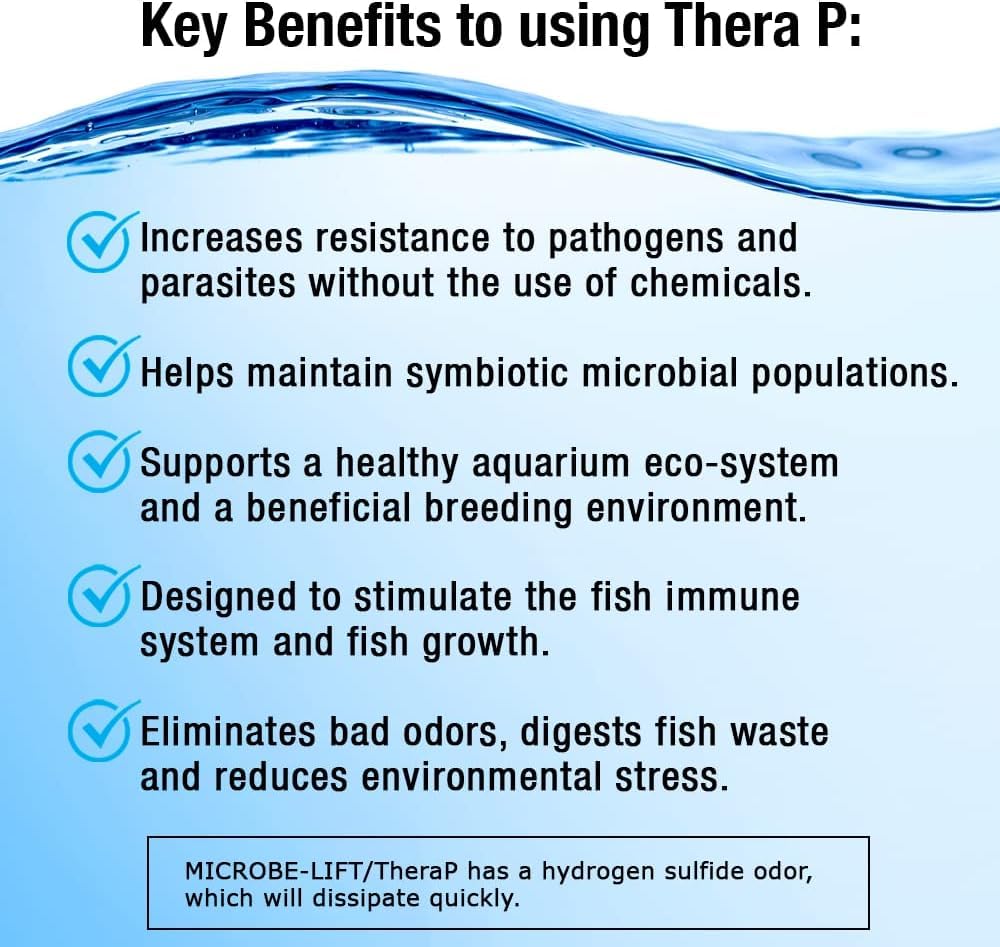 MICROBE-LIFT TheraP16 biological-filter-support emphasizes cleaner tanks