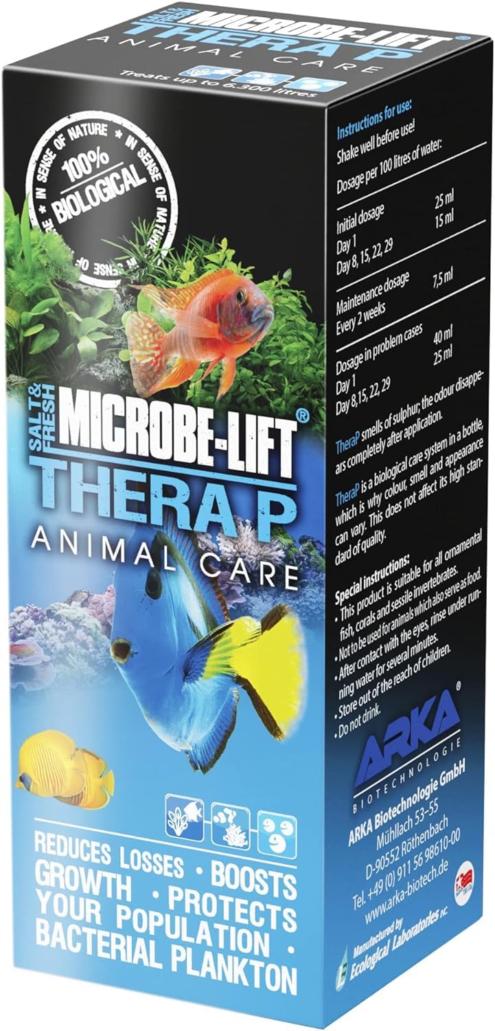 MICROBE-LIFT TheraP16 label close-up highlights chemical-free formulation