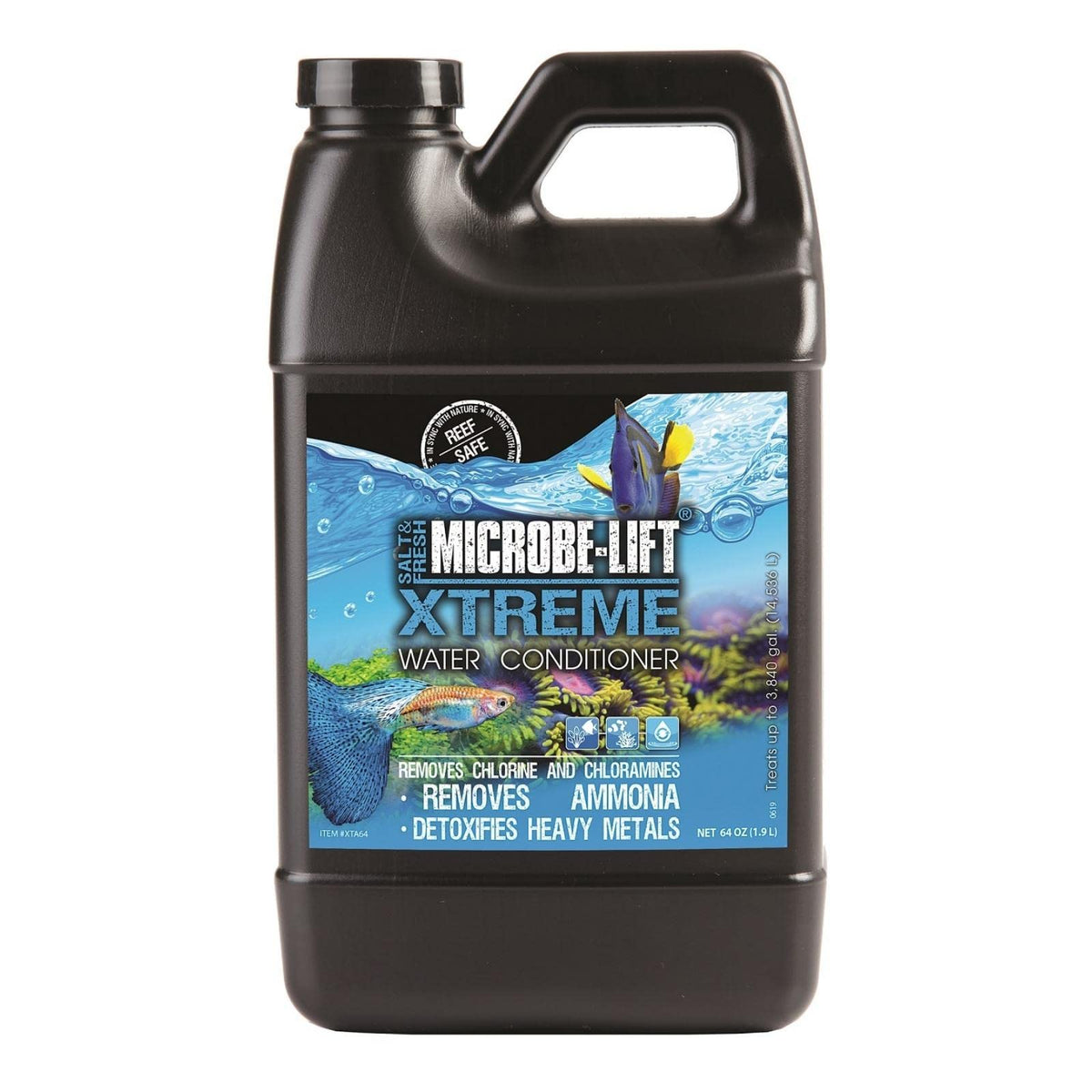 Microbe-Lift Xtreme bottle front: versatile aquarium conditioner for all tanks