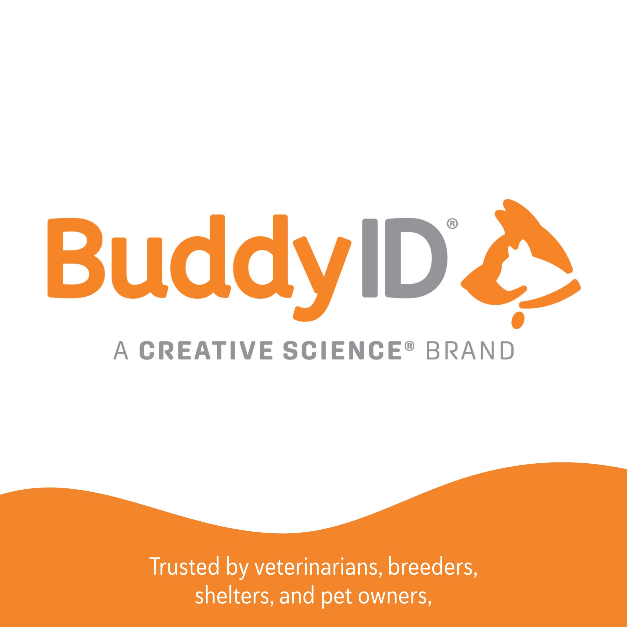 Durable collar tag from Microchip ID For the Animal World, waterproof for daily wear