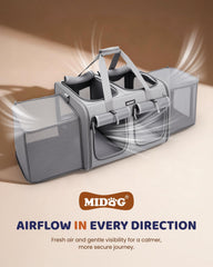MIDOG car-seat attachment demonstrates secure vehicle mounting for safe trips.