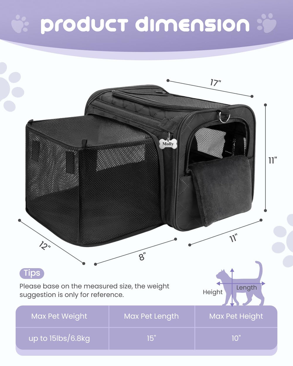 MIDOG interior safety leash keeps your cat secure on journeys