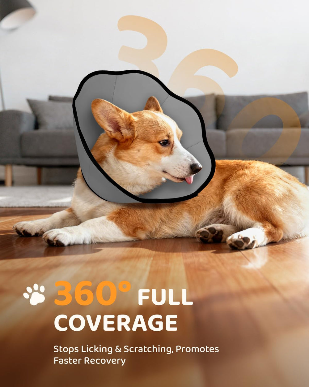 MIDOG adjustable strap cone fits a range of neck sizes securely.