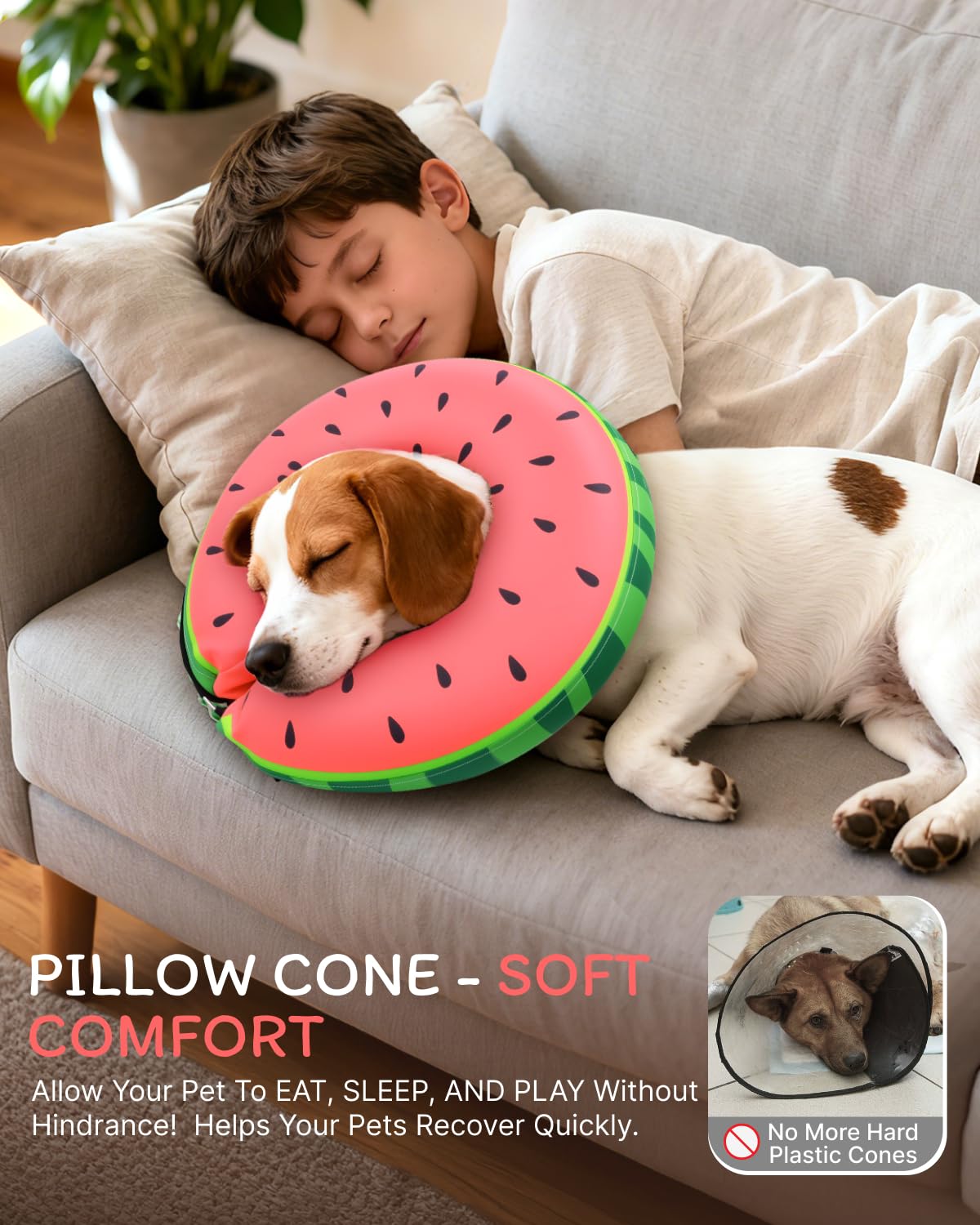 MIDOG travel-ready collar deflates quickly for compact storage.