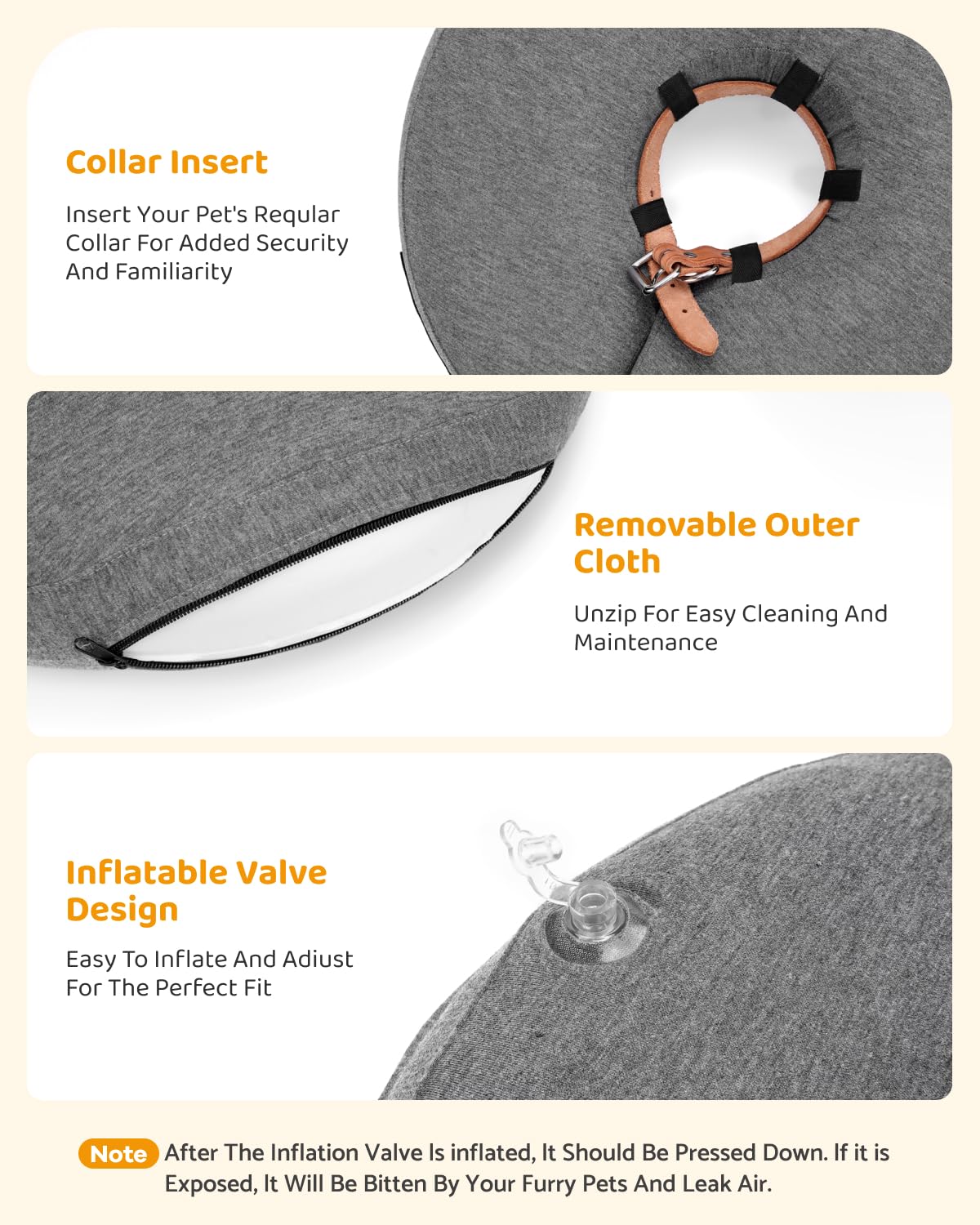 MIDOG measurement guide helps owners select the right neck size.
