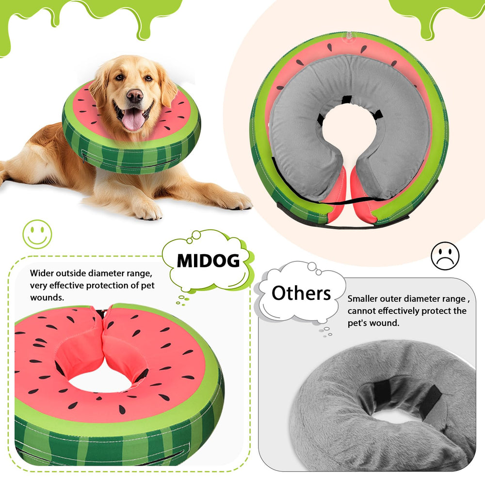 MIDOG inflatable cone is simple to use and adjust for pets