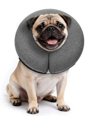 MIDOG inflatable dog cone outer view for comfortable, vision-friendly recovery.