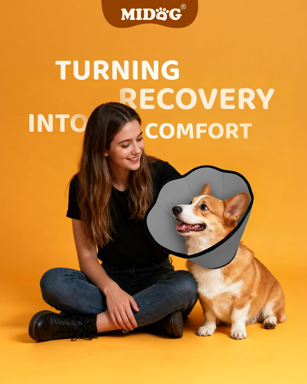 MIDOG 1-year warranty on soft recovery cone for peace of mind