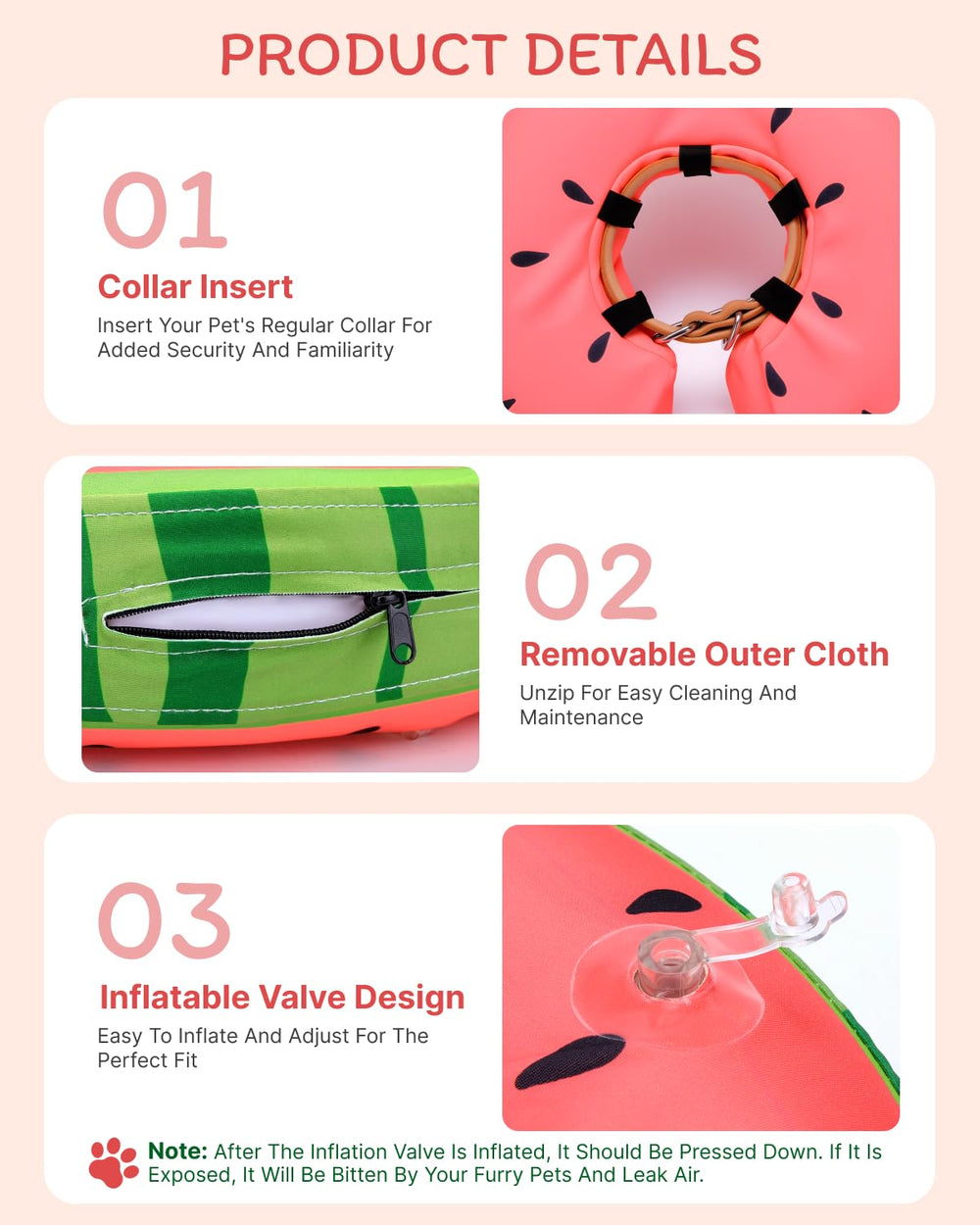 MIDOG recovery collar fits dogs and cats for comfortable healing.