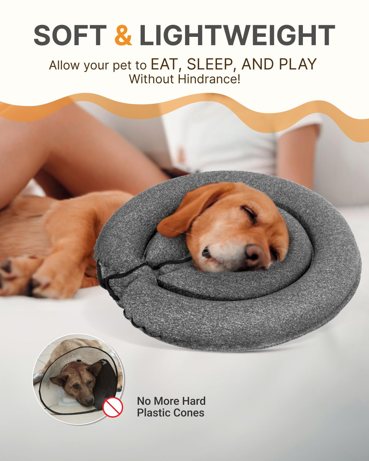 MIDOG soft cone uses breathable fabric for daily comfort
