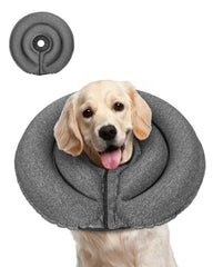 MIDOG soft inflatable recovery cone with buckle provides secure fit for home recovery