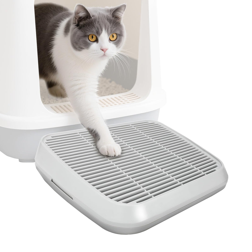 Midollarle cat ramp grey: angled view shows easy access for kittens and seniors.