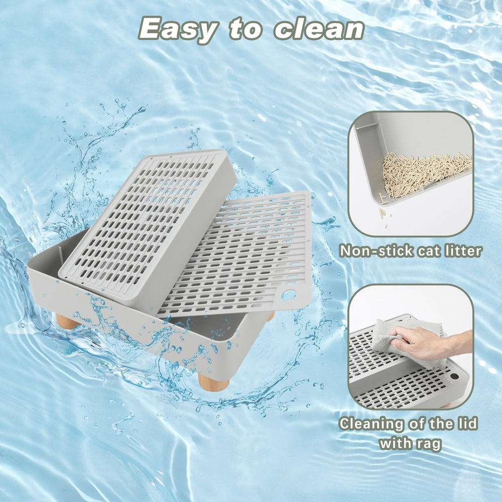 Midollarle Elevated Cat Ramp waterproof ABS surface cleans easily after use