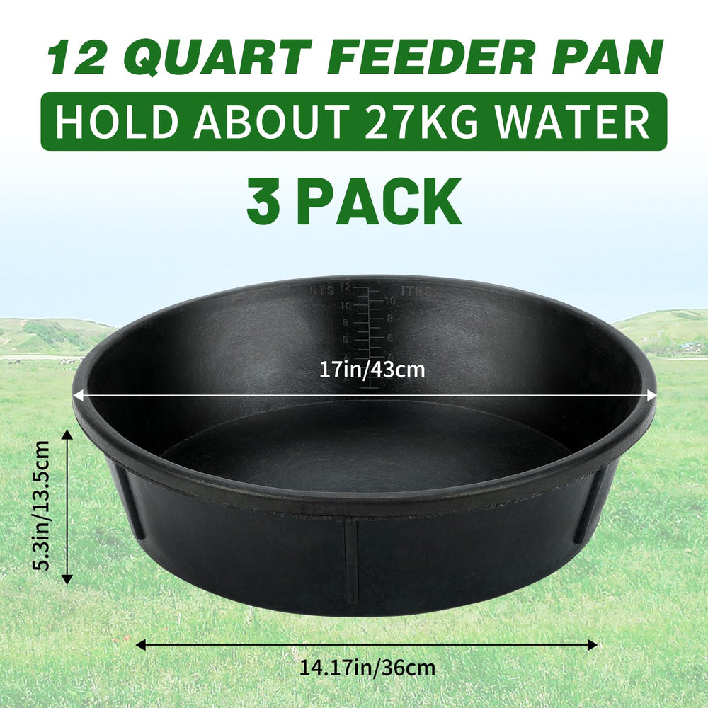 Midollarle heavy-duty rubber feeder pan side view for stable feeding